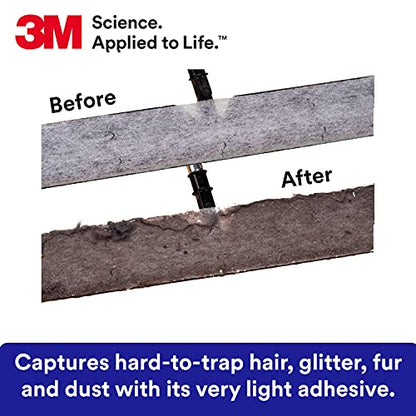 3M Easy Trap Sweep and Dust Sheets,1 Roll of 60 8" x 6" Sheets,Disposable Easy Sweep Floor Duster,Picks Up 8X More Dirt,Dust,Sand,Hair,Works on Dry or Wet Surfaces,Hardwood Floors,59152W,(Pack of 8) - size: 1 Roll of 60 8" x 6" Sheets (Pack of 8)