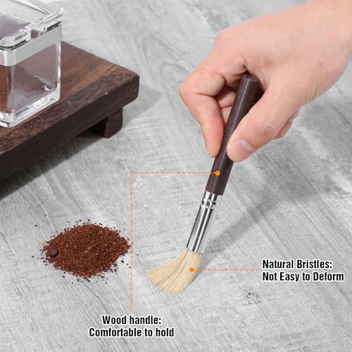 3PCS Coffee Grinder Cleaning Brush Set Espresso Machine Brush Cleaner Tool Espresso Brushes Accessories Cleaner Barista Brushes Machine Cleaning for Barista Home Kitchen Bean Grain Coffee - color: Color1