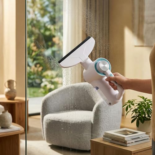Bewinner Electric Window Cleaner Squeegee | Cordless Handheld Vacuum with Strong Suction for Glass Shower Car
