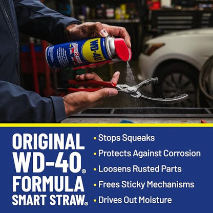 WD-40 Original Formula, Multi-Use Product with SMART Straw Sprays 2 Ways, 14.4 OZ [2-Pack] - style: Smart Straw