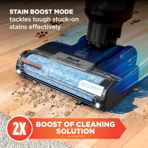 Shark HydroVac MessMaster Wet Dry Vacuum Cleaner, Cordless, 3-in-1 Vacuum Mop All in One & Self-Cleaning System, Lightweight, Powerful Suction, for Hard Floors & Area Rugs, Stone, WD261,Rose Gold - style: Cordless w/ Essential
