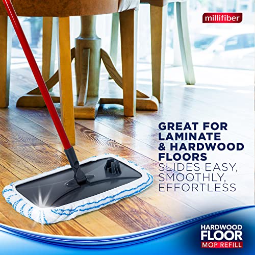 Millifiber Microfiber Mop Refills 15x8 Inches, 3-Pack (Mop is Not Included) - color: White-grey, size: 3 Count (Pack of 1)