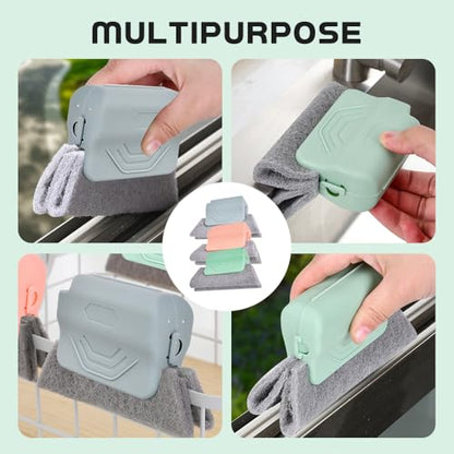Magic Window Track Cleaner, Handheld Cleaning Brush Set for Window Slides Grooves, Tile Grout Lines, Shutter Slats, Car AC Vents & Narrow Gaps (6pcs) - color: 6pcs