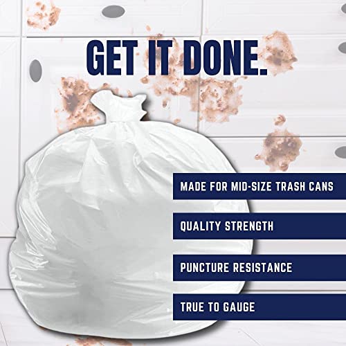 Plasticplace 20-30 Gallon Trash Bags │ 0.7 Mil │ White Garbage Can Liners │ 30" x 36" (200 Count) - size: 1 Count (Pack of 200)