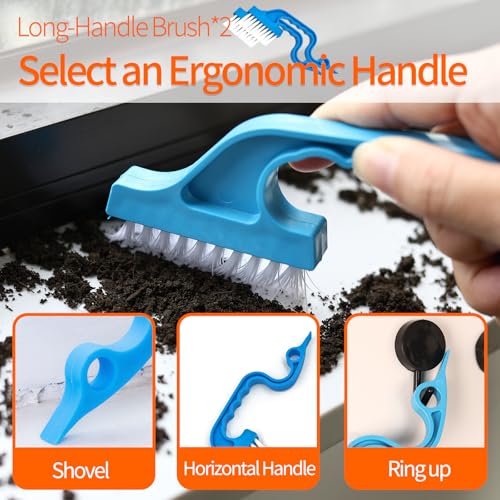 13PCS Window Sill Cleaner Tools - Deep Clean Crevice Cleaning Brush for Window/Door Tracks, Sill, Tile Lines, Kitchen Gunk, Bathroom Counters - size: 13Pcs