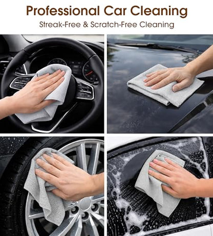 KitchLife Microfiber Cleaning Cloth Roll, 100 Pack - Tear-Away Microfiber Paper Towels, Lint-Free, Reusable, Washable for Kitchen, Car, Dishes, and Sensitive Surfaces (Light Gray) - color: Light Gray, size: 100 Pack