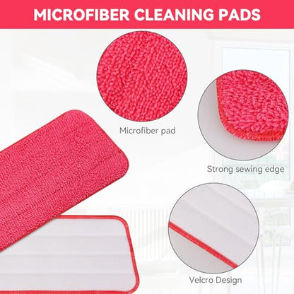 Spray Mop Refills for Libman Freedom Spray Mop, 16in Reusable & Washable Microfiber Floor Cleaning Pads - color: 4 Pack