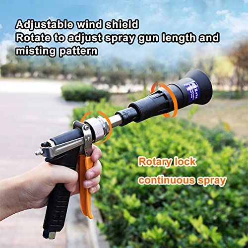 Heavy Duty Adjustable Sprayer Wand,3/8"Brass Hose Barb,Agricultural Spray Gun-Up to 5.5GPM, 400 PSI (Black Heavy Duty Spray Gun)