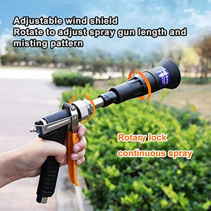 Heavy Duty Adjustable Sprayer Wand,3/8"Brass Hose Barb,Agricultural Spray Gun-Up to 5.5GPM, 400 PSI (Black Heavy Duty Spray Gun)