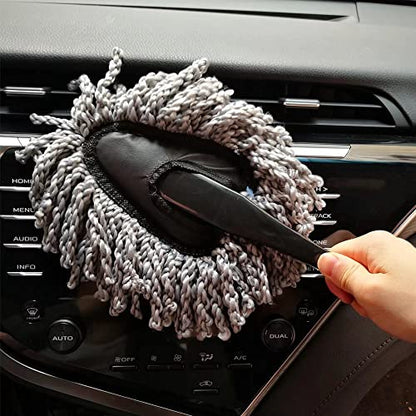 IPELY Super Soft Microfiber Car Dash Duster Brush for Car Cleaning Home Kitchen Computer Cleaning Brush Dusting Tool - size: Interior Duster (1 Pack)