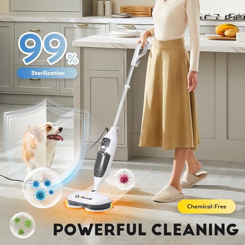 CGOLDENWALL Steam Mop Steam Cleaner for Home, 330 ml Water Tank, CGSM-803