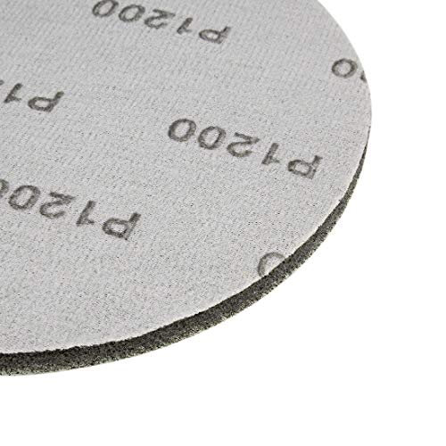 uxcell 6pcs Drill Power Brush Tile Scrubber Scouring Pads 7 Inch Hoop and Loop 1200-Grits Surface Conditioning Disc for Household Cleaning