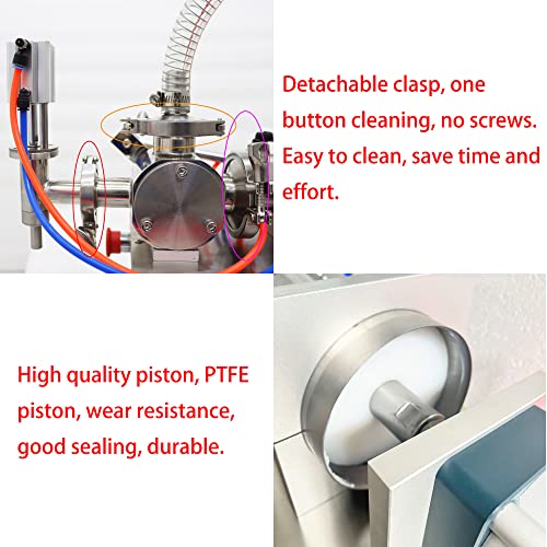 INTBUYING Automatic Paste Liquid Filling Machine for Shampoo Oil Water Perfume 30-300ml One Nozzle