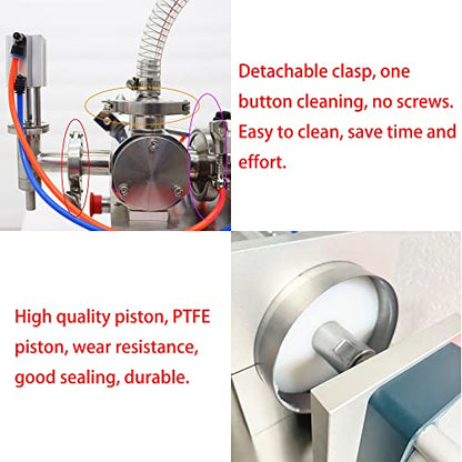 INTBUYING Automatic Paste Liquid Filling Machine for Shampoo Oil Water Perfume 30-300ml One Nozzle