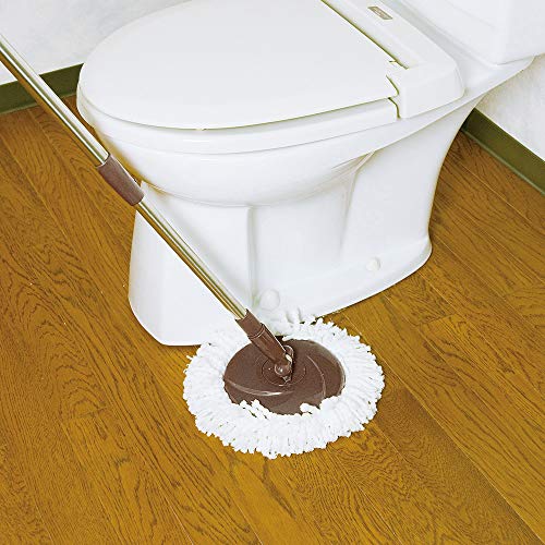 Azuma TSM547 Rotating Mop, Tornado Round Mop, Wipe Width 13.4 inches (34 cm), Handle Length 42.1 - 51.2 inches (107.5 - 130 cm), Mop Only