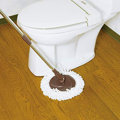 Azuma TSM547 Rotating Mop, Tornado Round Mop, Wipe Width 13.4 inches (34 cm), Handle Length 42.1 - 51.2 inches (107.5 - 130 cm), Mop Only