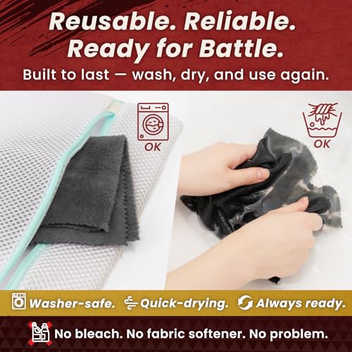 BELLEMOND「Samurai Cloth」Japanese Microfiber Cleaning Cloth | Washable, Reusable, Lint Free Cloth for Phones, Laptops, Lenses, Screens & Electronics | Made in Japan | Small | 2 Pack - size: 2 Set - Small: 6” × 6”