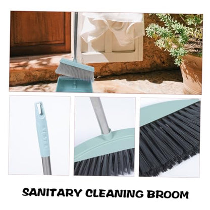 ULTECHNOVO Long Handle Sweeper Lightweight Indoor Broom for Household Cleaning with Metal Handle Convenient Storage Design for Floors Kitchen Garage and Patio