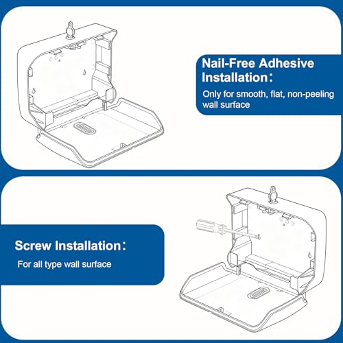 Paper Towel Holder Dispenser Wall Mount,Multifold/Trifold/C Fold Hand Towel Dispenser,Commercial Paper Towel Dispenser for Bathroom Tissue Dispenser,Large Capacity 200 Sheets (White-3010) - color: White-3010