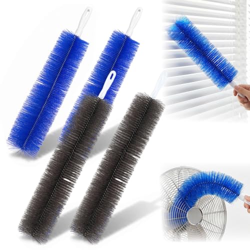 Bendable Microfiber Head, 2026 New Fan Cleaner Brush Reusable Dust Remover, Bendable Microfiber Brush for Electric Fans Air Conditioning, Home Car Vents, Curtain (Mixed 4pcs) - color: Mixed 4pcs