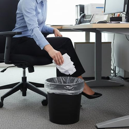 TYPLASTICS Trash Can Liners - Wholesale 1000 Count 7-10 Gallon Trash Bags on Perforated Roll Small Garbage Bags for Light Office Trash Bathrooms Hotels Recycling Commerical and Industrial 24" x 24" - size: 50 Count (Pack of 20)