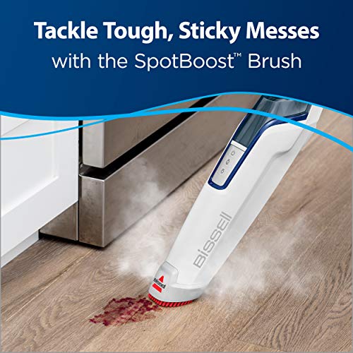 Bissell PowerFresh Deluxe 1806 Steam Mop for Tile, Hardwood & Sealed Floors w/Built‑in SpotBoost Brush, Fast 30‑Second Warm‑Up, Variable Steam Levels, Fresh Scent Discs Compatible - style: PowerFresh Deluxe