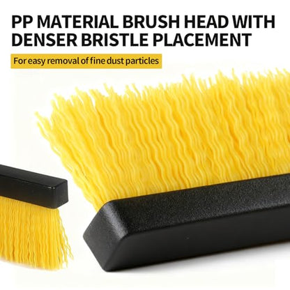 18”Push Broom Brush for Floor Cleaning with 60” Long Handle and Stiff Bristles, Heavy Duty Brush for Shop, Deck, Garage, Concrete,Indoor and Outdoor Broom