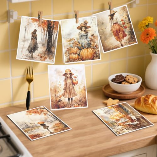 Fall Swedish Dishcloths for Kitchen, 6 Pack Autumn Reusable Cellulose Sponge Paper Towels Washable, Absorbent Fast Drying Swedish Dish Cloth for Home Cleaning - style: Autumn