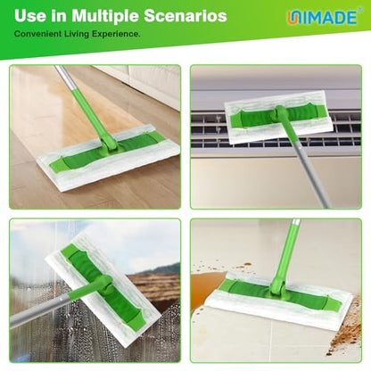 UNIMADE Dry Sweeping Cloths, 52 Count Mop Refill Compatible with Swiffer Sweeper - Disposable Duster Refills Mops for Cleaning Hardwood Floor Dust - size: 52 Count