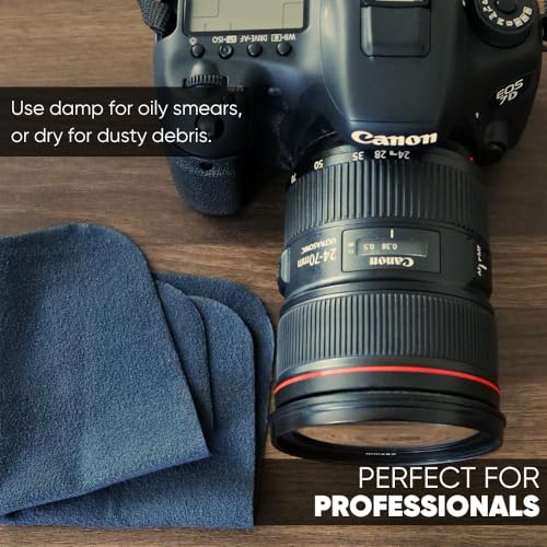 Premium Lens Glasses Cleaning Cloth by Microfiber Wholesale | Gray | 6”x6” | 10pk | Soft Microfiber Suede | Travel Size Reusable | No Lint Scratch-Free Durable | Lenses Glasses Phones - color: Gray