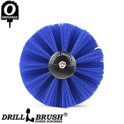 Marine Scrubbing Brush Head - Aquatic Cleaning Supplies - Boat Upkeep Accessories - Hull Cleaning Brush Tool - Pool Cleaning Tools for Home Use - Pool Lining Cleaning Tool - Best Tank Cleaning Brush - color: Medium-blue