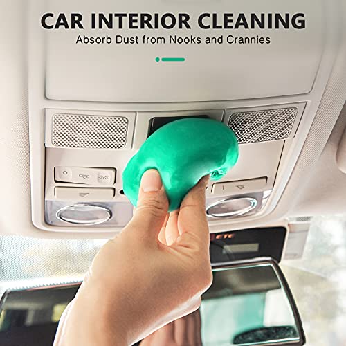 TICARVE Cleaning Gel for Car Detailing Car Cleaning Putty Auto Detailing Gel Detail Tools for Car Interior Cleaner Kit Car Vent Cleaner Automotive Car Cleaner Green - color: Green 1 Pack