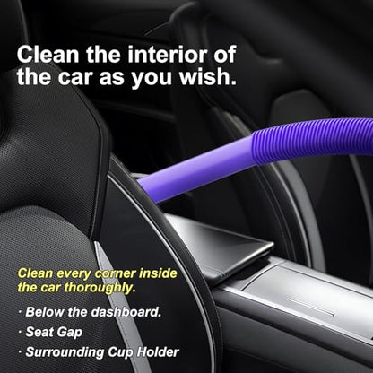 Dryer Lint Vacuum Attachment Compatible with Dyson V15 V12 V11 V10 V8 V7 Gen5 Cordless Vacuum Cleaner, Flexible Dryer Vent Cleaner Kit Lint Removal Tool Purple (【V7V8-V15】Dryer Lint Vacuum Attachment) - style: 【V7-V15】Dryer Lint Vacuum Attachment