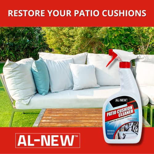 AL-NEW Patio Cushion Cleaner | Safe For Use On Outdoor Fabrics Such As Patio Cushions, Awnings, Furniture Covers, and more (32 Ounce) - style: Pack of 1