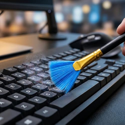 10 Pcs Keyboard Cleaner Kit, Anti Static Brush Cleaning Tools for Electronic Devices Such as Computer Motherboard Fans