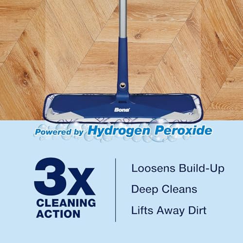 Bona PowerPlus Hardwood Floor Deep Cleaner Spray - 32 fl oz - Refillable - Oxygenated Formula and Residue-Free Floor Cleaning Solution - for Wood Floors - size: 32 Fl Oz (Pack of 1)