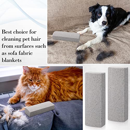 Loopeer 2 Pcs Pet Hair Remover Pumice Stone for Dog Cat Hair Removal Cleaning Pet Fur Stone 6 Inch Dog Fur Cleaning Tool for Car Interior Bedding Carpet Couch Furniture(6 x 2 x 1.6 in) - size: 1 Count (Pack of 1)
