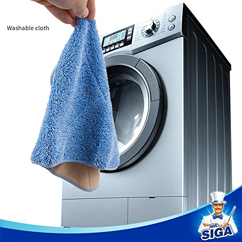 MR.SIGA Professional Microfiber Mop Refills, Pack of 3, Size: 42cm X 23cm - color: Blue - Mop Pad Refills