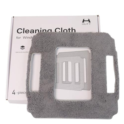 HUTT A1 Original Cleaning Pad for Window Cleaning Robot - Cloth, and Rags - 4 Pieces in One Box - color: Gray