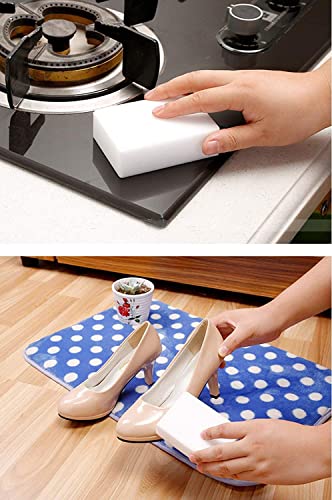 Fashion professionals25 Pieces Sponge Kitchen - Magic Sponge Dirt Eraser Sponge Cleaning with Water Only DIY Cuttable Soft Sponges Magic Dirt Eraser White
