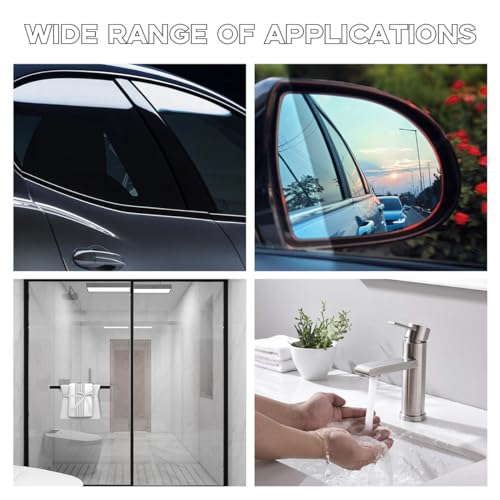 Ohleats Small Silicone Window Squeegee, Auto Windshield Water Blade Scraper, All-Purpose Water Squeegee Wiper for Mirror Home Cleaning, Car Accessories (Sky Blue) - color: Sky Blue