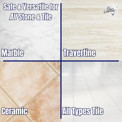 Black Diamond Stoneworks MARBLE & TILE FLOOR CLEANER. Great for Ceramic, Porcelain, Granite, Natural Stone, Vinyl and Brick. No-rinse Concentrate.(1-Gallon) - size: 128 Fl Oz (Pack of 1)