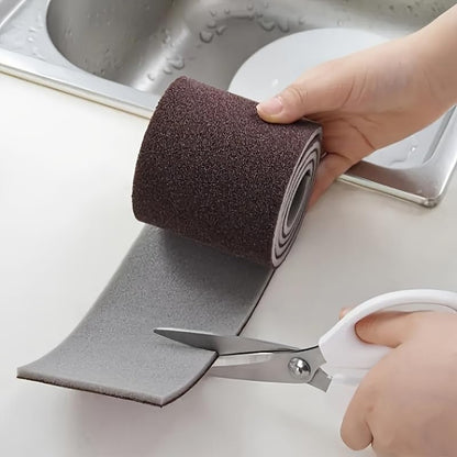 Multi-Purpose Kitchen Scrubber Roll, Abrasive Cleaning Sponge for Pots Pans Dishes, Reusable Scouring Pad for Stain Removal - Flexible Dishwashing Surface Scrub Roll, 9cm x 100cm (1 Roll)
