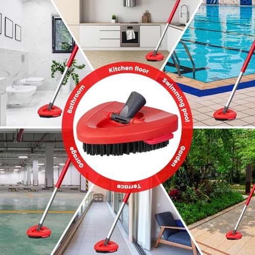Spin Mop Replacement Head - EasyWring Mop Refills Compatible with Triangle Spin Mop, Great Cleaning Power, Microfiber, Helper for Housework, Machine Washable (new Brush) - size: new brush