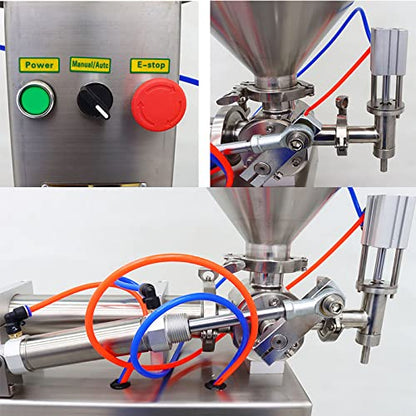 INTBUYING Automatic Paste Liquid Filling Machine for Shampoo Oil Water Perfume 30-300ml One Nozzle with Stand