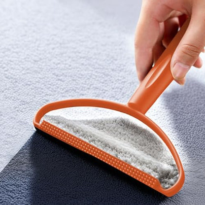 Dual Sided Lint Remover Tool Clothes Sofa Carpet Hair Debris Cleaning with Ergonomic Handle Home Travel Laundry Upholstery - color: Pink, size: F