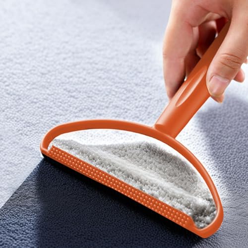 Dual Sided Lint Remover Tool Clothes Sofa Carpet Hair Debris Cleaning with Ergonomic Handle Home Travel Laundry Upholstery - color: Pink, size: F