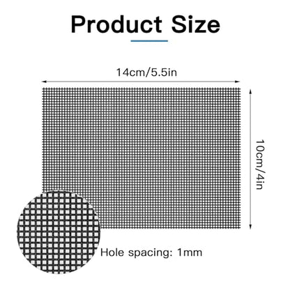 Cleaning Screen, 5.5x4 Inch Upgraded Toilet Cleaner Hard Water 15PCS Toilet Ring Remover Abrasive Grit Mesh Pads for Bowls Griddle Household Stain Calcium Deposits Carbon Rust Scrubber