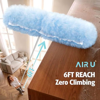6ft Extendable Duster Handle with 40 Refills, Compatible with Swiffer Duster, Disposable Microfiber Dusting Pads for Home Cleaning, Ceiling, Fan, Window, Hard-to-Reach Areas - color: 40 Count+ 1 Extended Handle