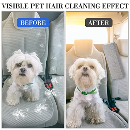 Loopeer 2 Pcs Pet Hair Remover Pumice Stone for Dog Cat Hair Removal Cleaning Pet Fur Stone 6 Inch Dog Fur Cleaning Tool for Car Interior Bedding Carpet Couch Furniture(6 x 2 x 1.6 in) - size: 1 Count (Pack of 1)